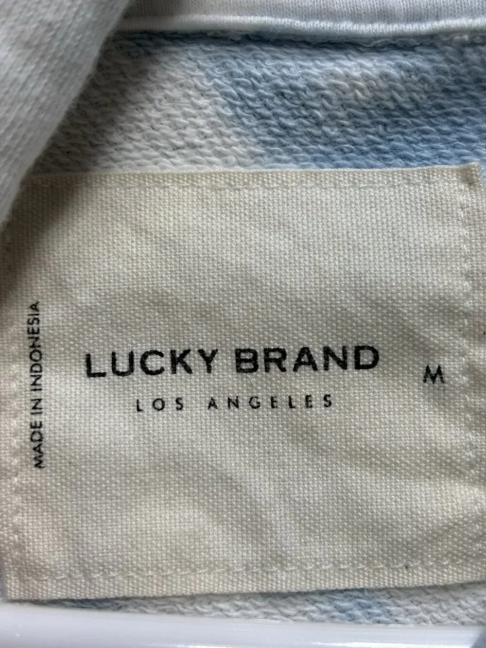 Lucky Brand Hoodie Women's Medium Colorful Hippie Pullover Fleece Pocket GUC - Picture 3 of 15